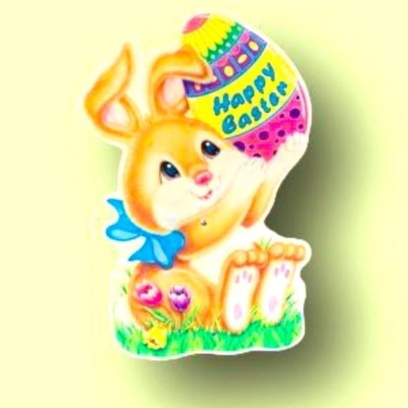 Vintage large easter bunny yard sign. - Picture 1 of 5